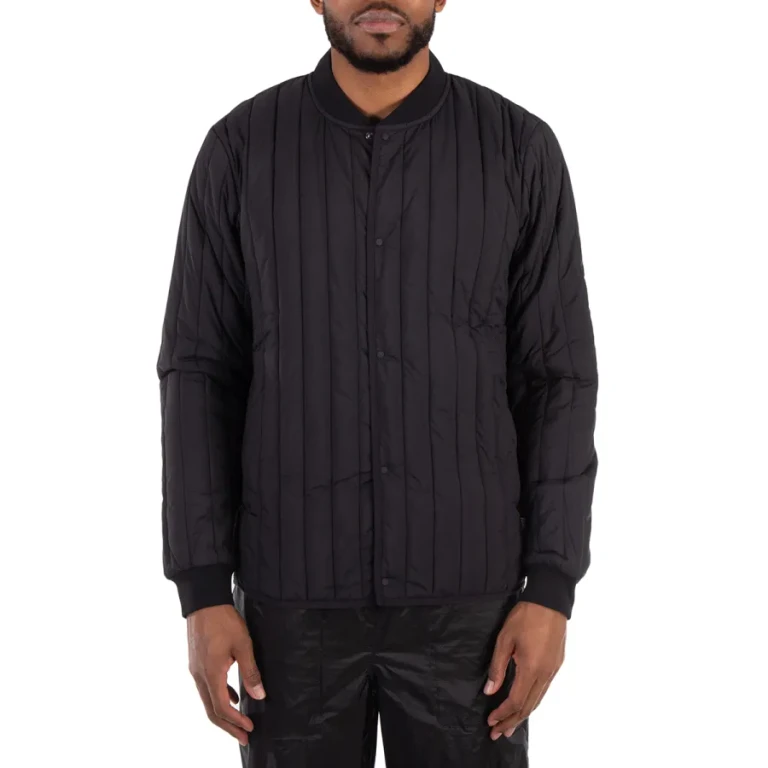 Rains Mens Black Banja Liner Bomber Jacket