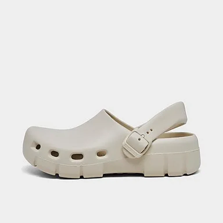 Women's Birki Flow EVA Clogs in Eggshell Size: 36