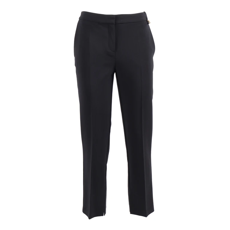 Elisabetta Franchi TROUSERS Black Polyester Elastane Pant - Women