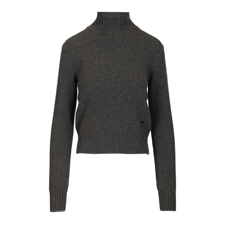 Ami Paris Pull Col Rond - Noir