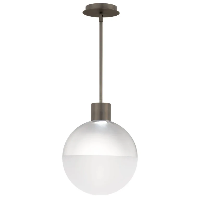 Brushed Nickel LED Mini Pendant from the Gaze Collection