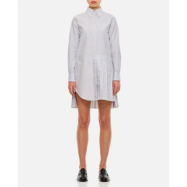 Thom Browne Oxford Stripe Oversized Shirtdress