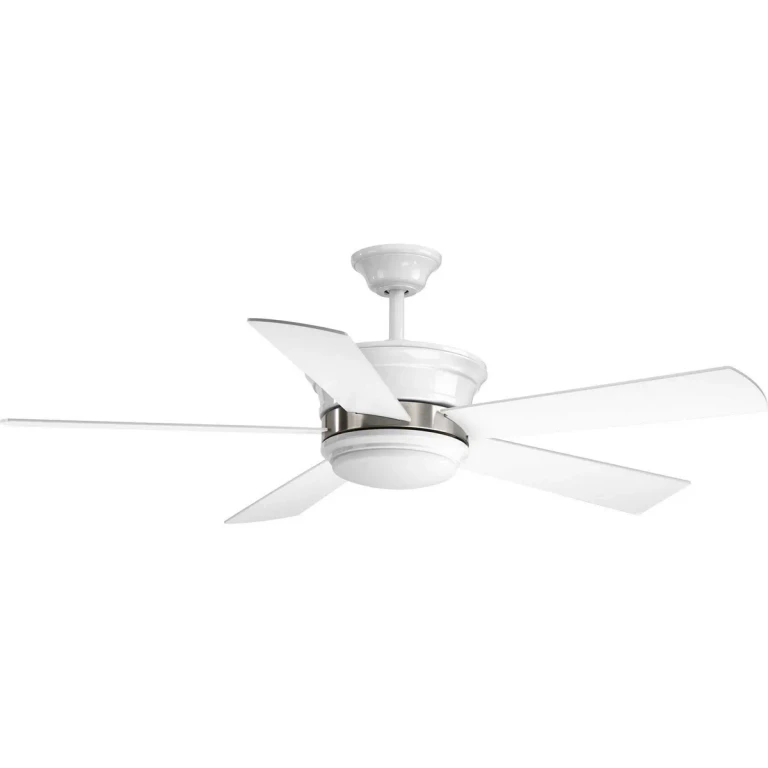 White 54"Ceiling Fan from the 54" Harranvale Collection