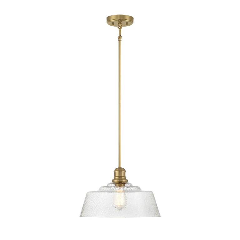 Trade Winds Finn 1-Light Pendant in Natural Brass - TW7223NB