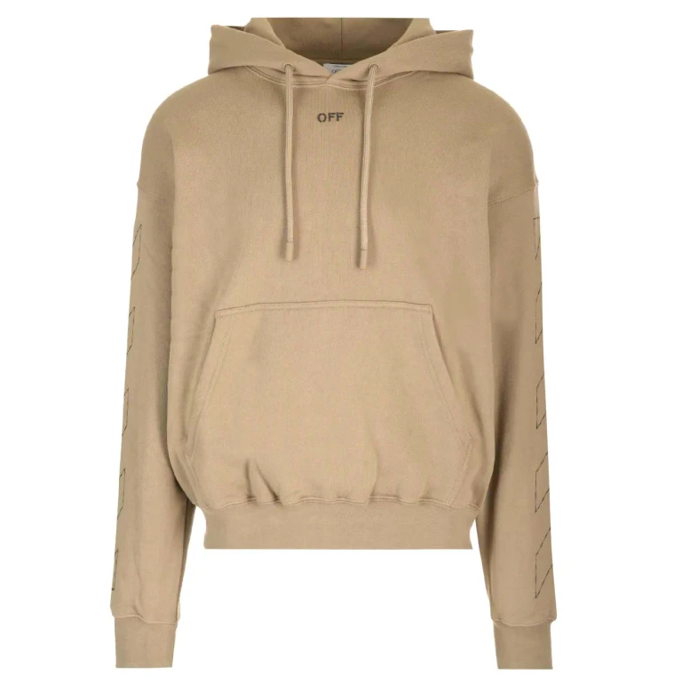 Off-White Mud Baumwoll-Sweatshirt