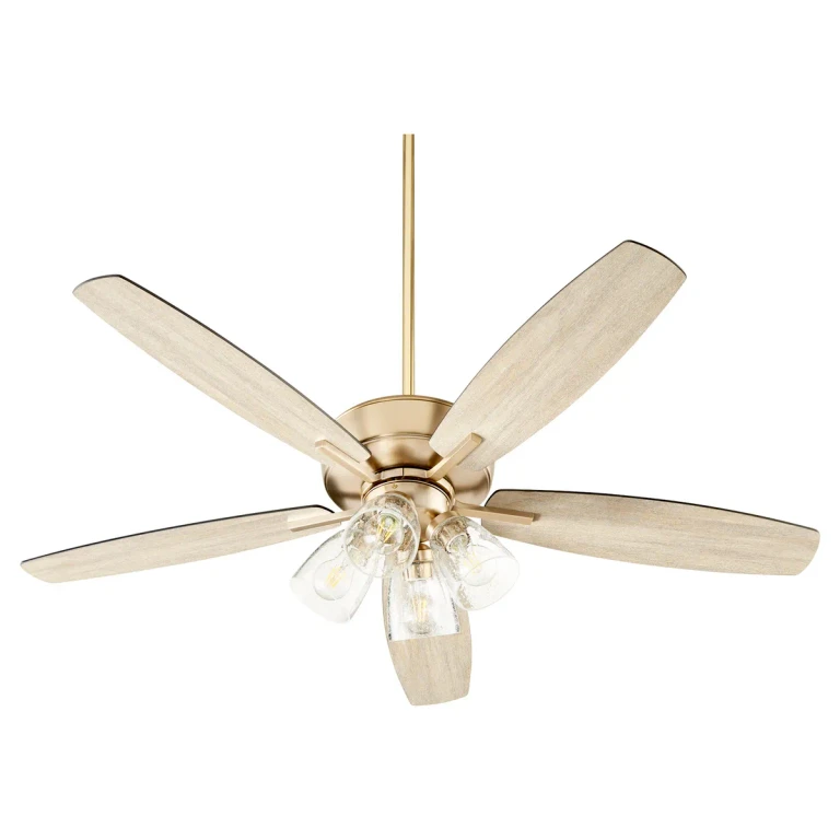 Aged Brass 52"Ceiling Fan from the Breeze Collection