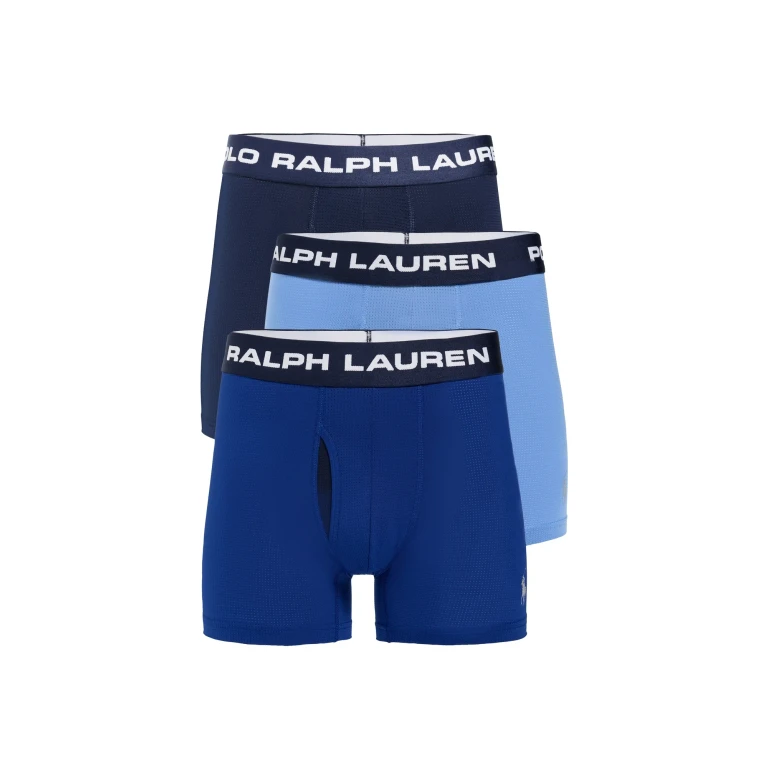 Polo Ralph Lauren Underwear Perfect Pouch Mesh Boxer Briefs 3 Pack Polo Black S