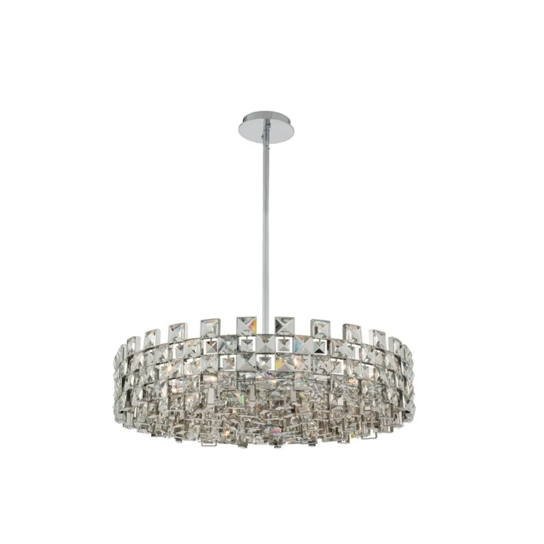 Piazze 9-Light Pendant Light in Polished Chrome