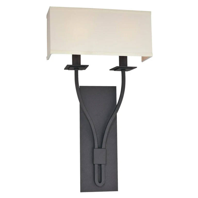 Troy Palladium 2-Light 21" Wall Sconce in Federal Bronze