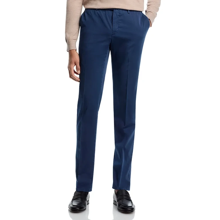 Pt Torino Garment-Dyed Silkochino Slim Fit Pants