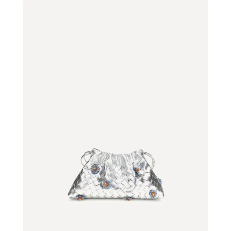 BOTTEGA VENETA Dustbag Clutch Bag with floral appliqués Female UNI