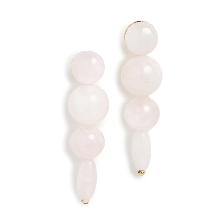 BaubleBar Fatima Drop Earrings Pink One Size
