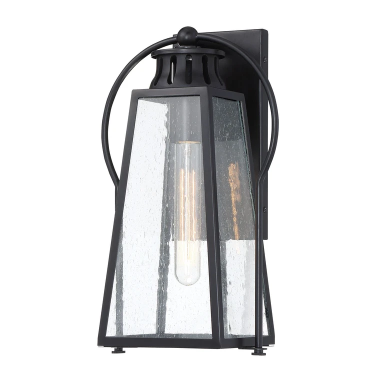 Halder Bridge 17" Outdoor Wall Light in Matte Black