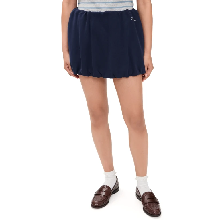 DUNST Mini Volume Skirt Navy S
