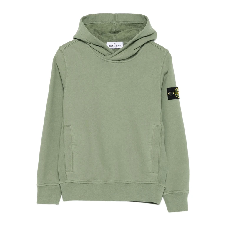 Felpa con cappuccio e tasca a marsupio Stone Island