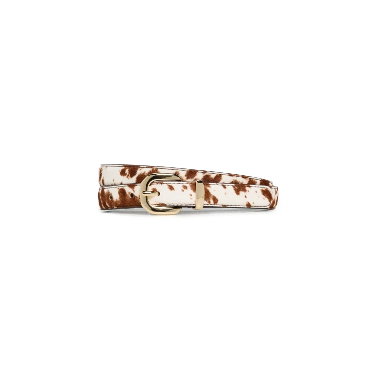 Madewell Skinny Hair Calf Belt Dark Carob Multi M