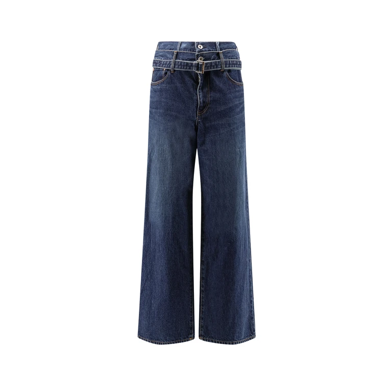 Sacai Jeans Blue Cotone - Men