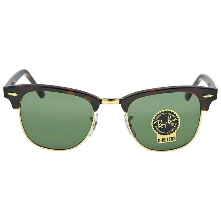 Ray Ban Clubmaster Classic Green Unisex Sunglasses RB3016 W0366 49