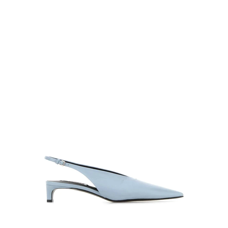 Jil Sander Light Blue Leather Pumps