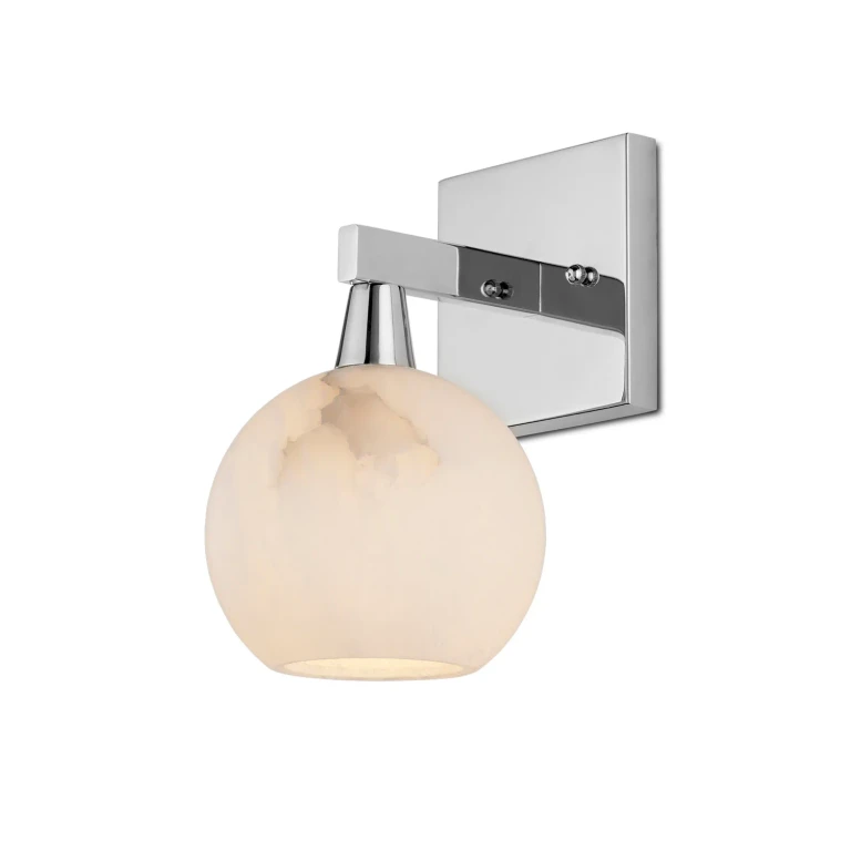 Polished Nickel Natural Wall Sconce from the Bombelles Collection