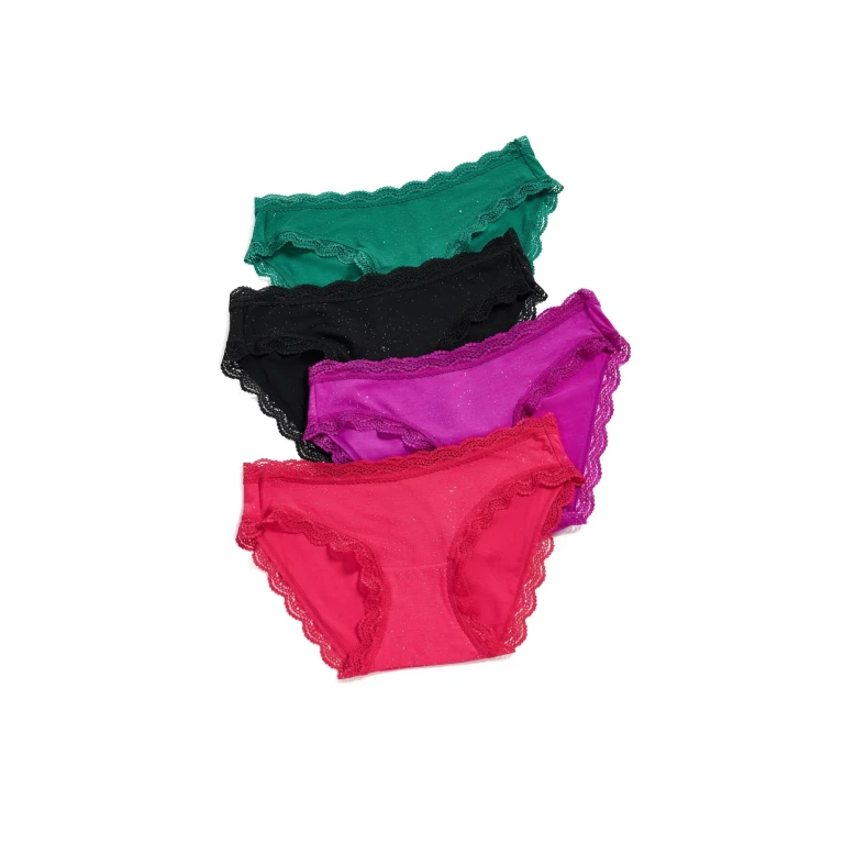 Stripe & Stare Original Knickers 4 Pack Candy Cane Wishes L
