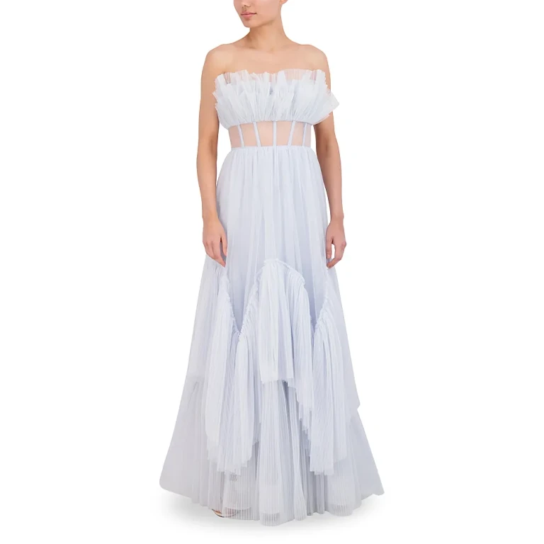 Bcbgmaxazria Tiered Ruffle Maxi Gown