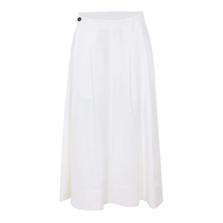 Brunello Cucinelli Jupe Midi - Blanc