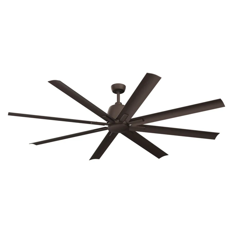 Satin Natural Bronze 65"Ceiling Fan from the Breda Collection