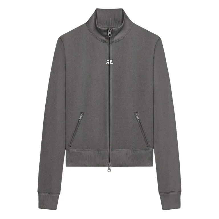 Veste zippée à logo Courrèges