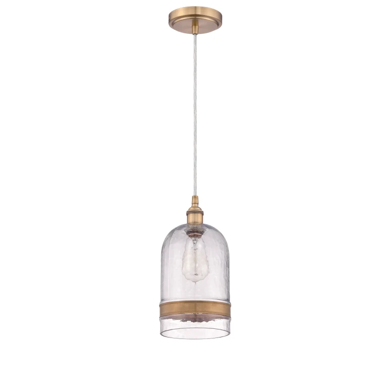 Aged Copper One Light Mini Pendant from the Pendant Collection