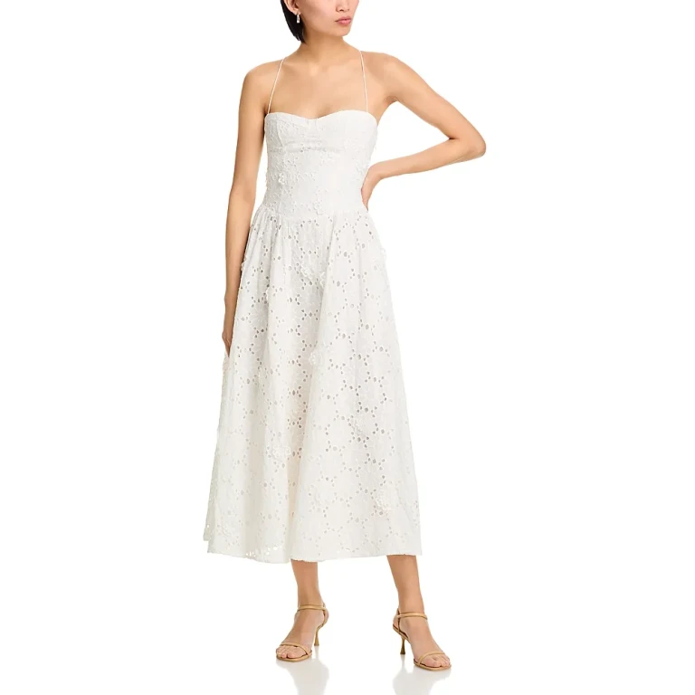 Bardot Estie Broderie Maxi Dress