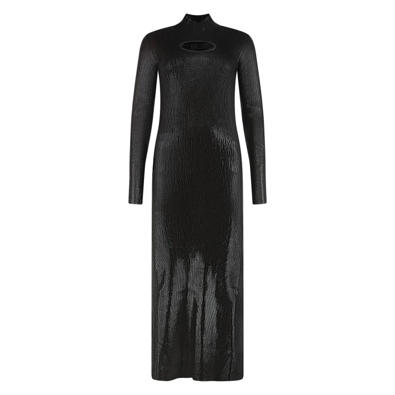 Diesel Robe Au Genou - Noir