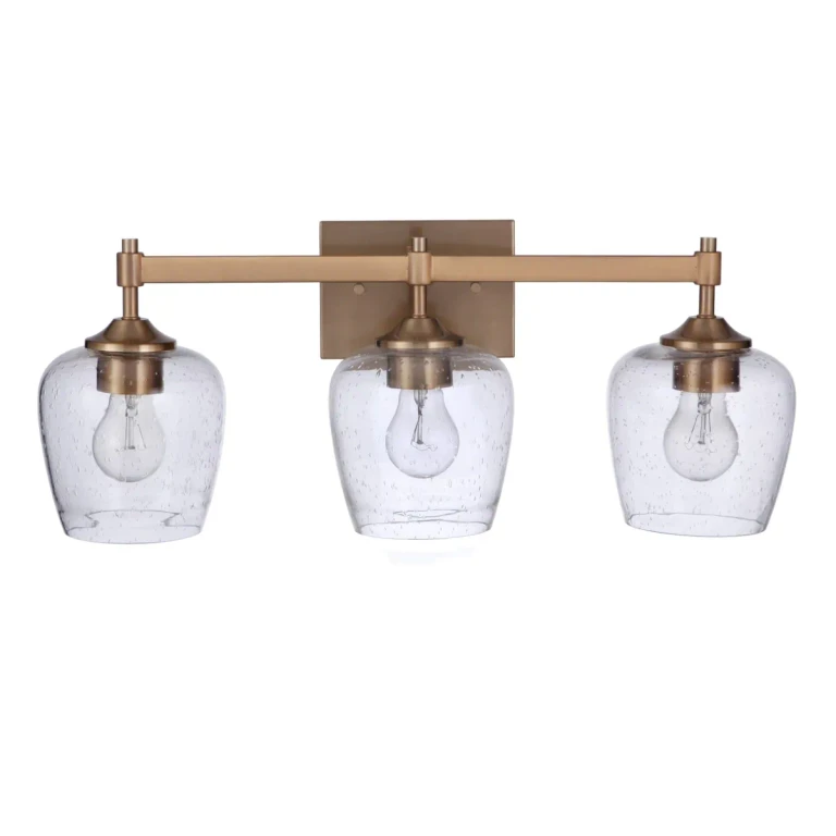 Stellen 3-Light Bathroom Vanity Light in Satin Brass