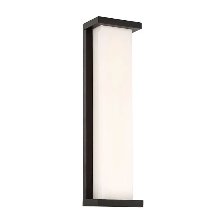 WAC Case 3000K Outdoor Wall Light in Black - WS-W47820-BK