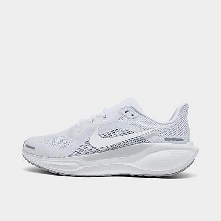 Nike Women's Pegasus 41 Running Shoes in White/Pure Platinum Size: 5.0