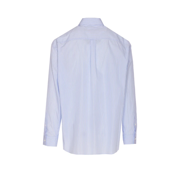 Bottega Veneta Shirts Blue Cotton - Men