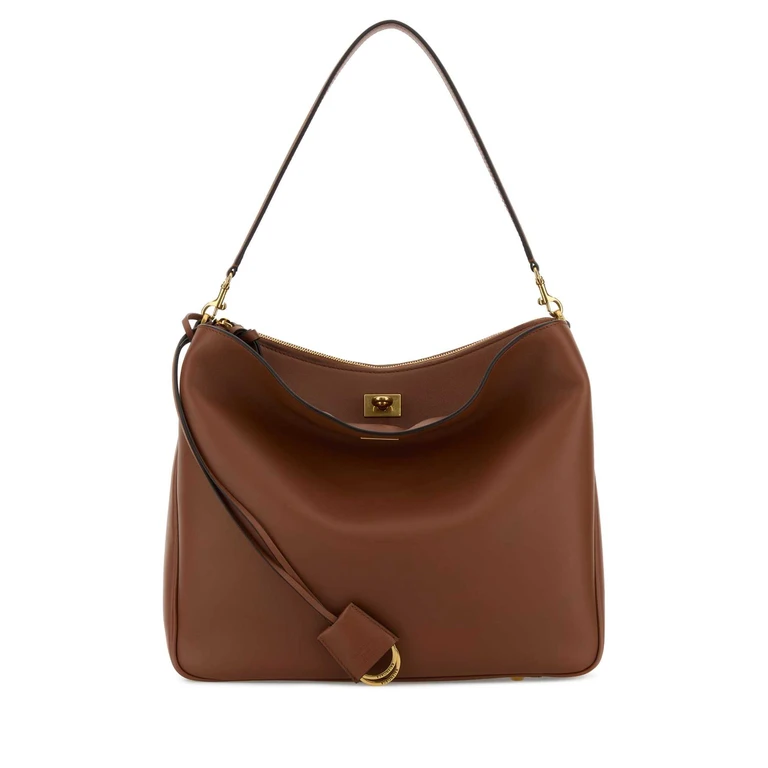 Balenciaga Caramel Leather Medium Rodeo Handbag New Tan T Domesticated Calf Le Borse A Mano - Women