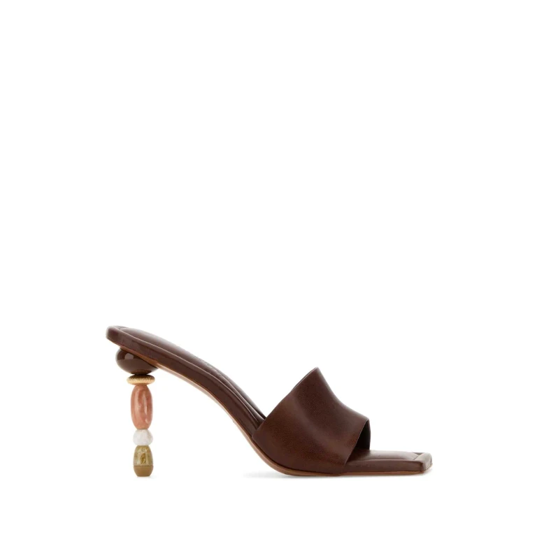 Heeled Sandal Woman color Beige (SD3466LR2633SADDLE)