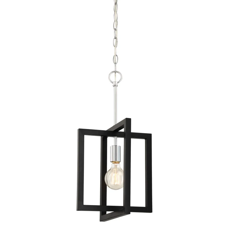 Chrome One Light Mini Pendant from the Xander Collection