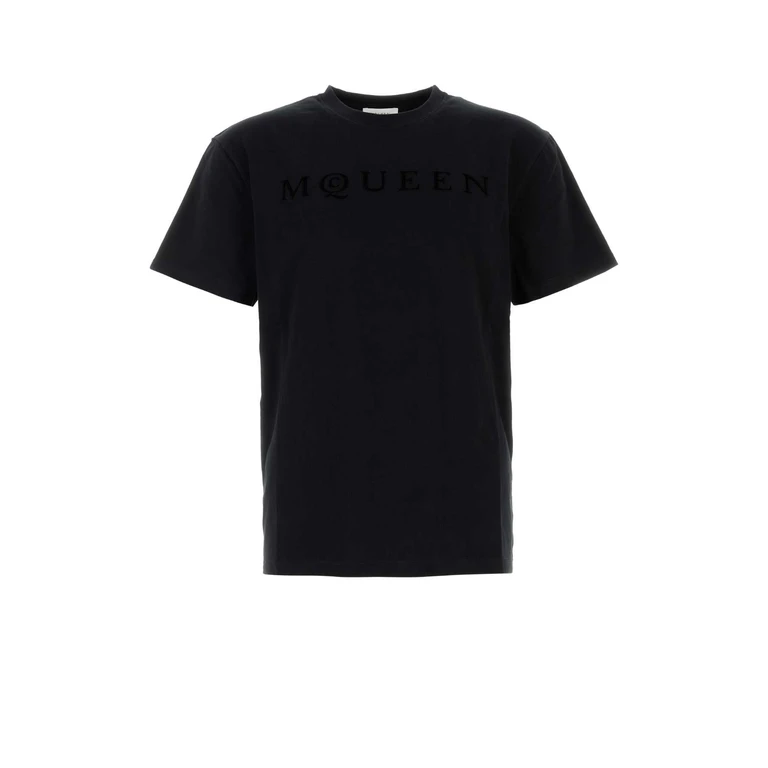 Alexander McQueen Black Cotton T-Shirt Blackblack Exterior - Men