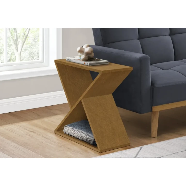 Dasha Contemporary Brown Narrow Accent Table