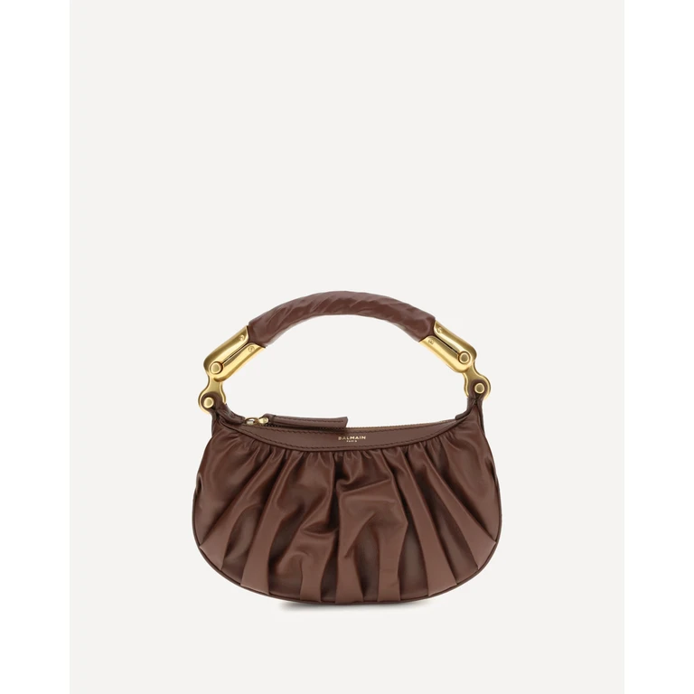 BALMAIN Ébène mini Bag in calfskin leather Female UNI