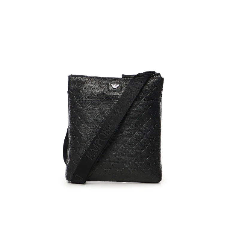 Emporio Armani Flat Leather Shoulder Bag