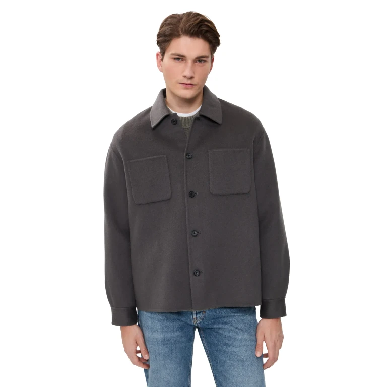 FRAME Double Face Wool Trucker Grey XL