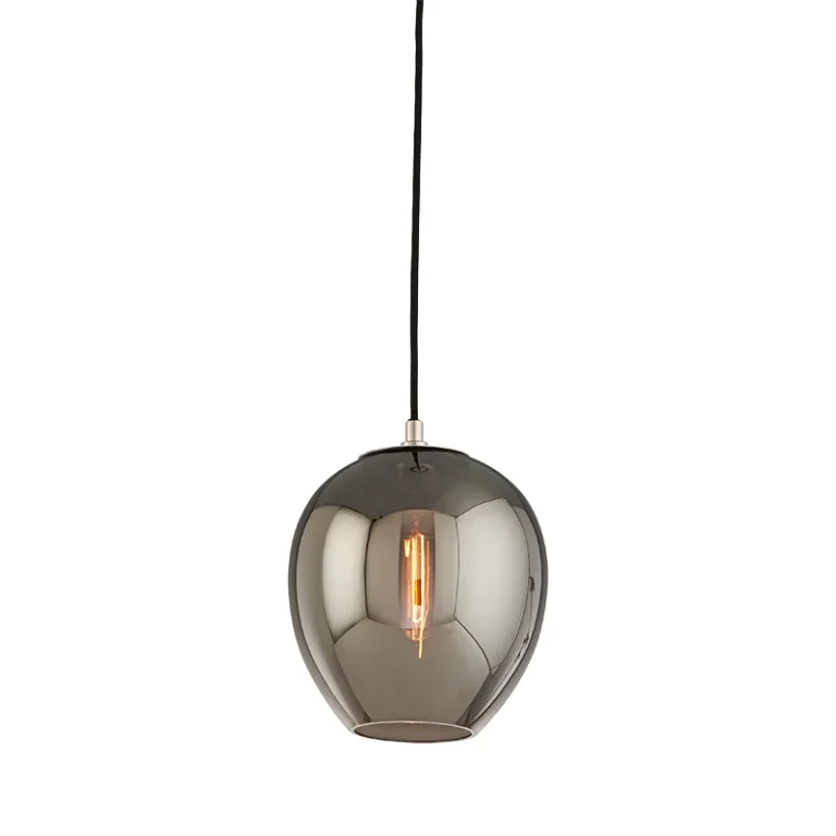 Textured Black & Polish Nickel Pendant from the Odyssey Collection