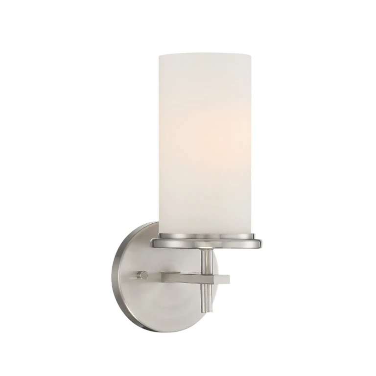 Brushed Nickel Bathroom Vanity Light from the Haisley Collection