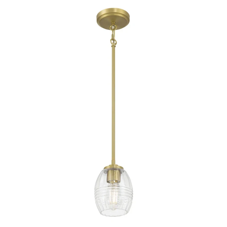 Vintage Brass Mini Pendant from the Miravelle Collection