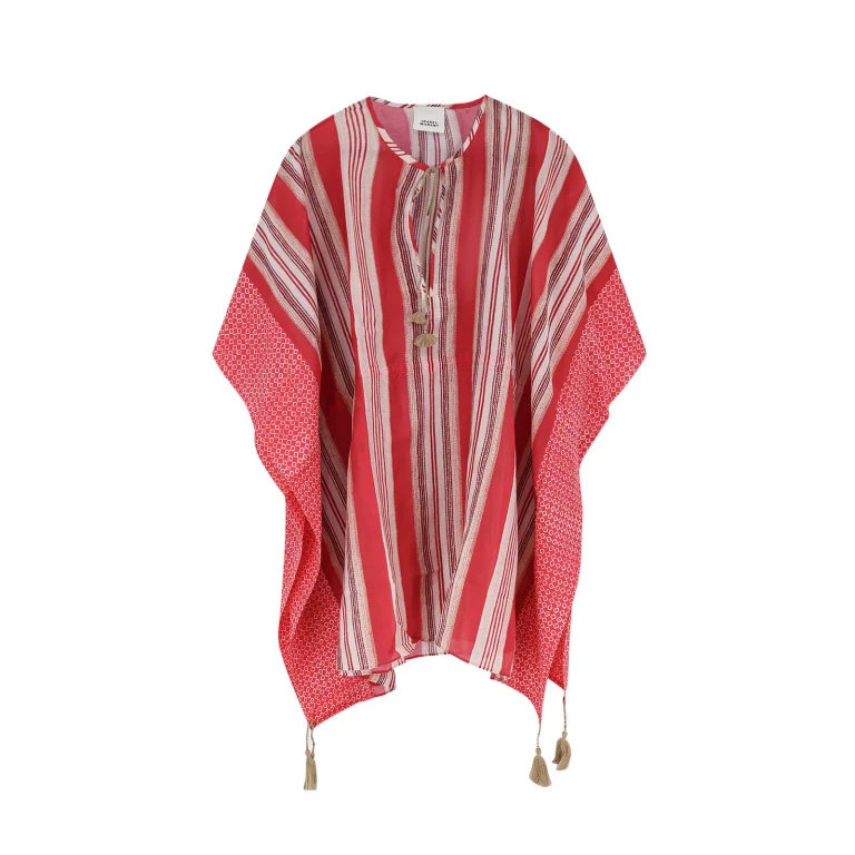 Isabel Marant Loreliz Cotton And Silk Beach Robe Dress