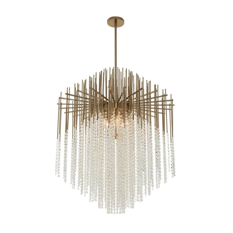 Estrella 8-Light Pendant Light in Brushed Champagne Gold