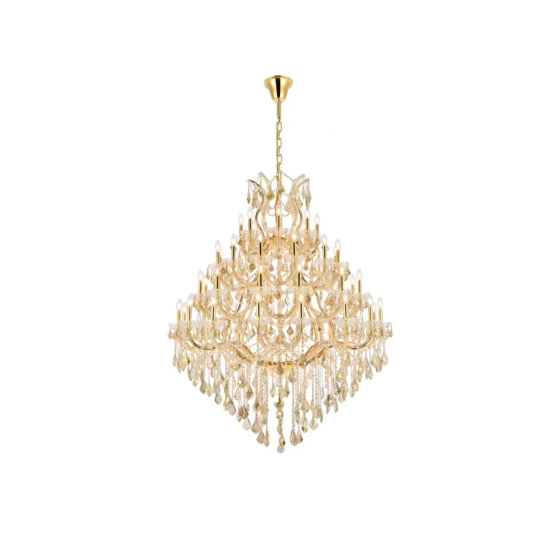 Gold 49 Light Chandelier from the Maria Theresa Collection